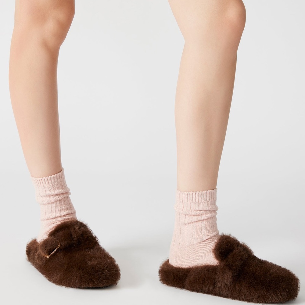 Steve Madden BOHAN BROWN Faux Fur Mule, Size 11
